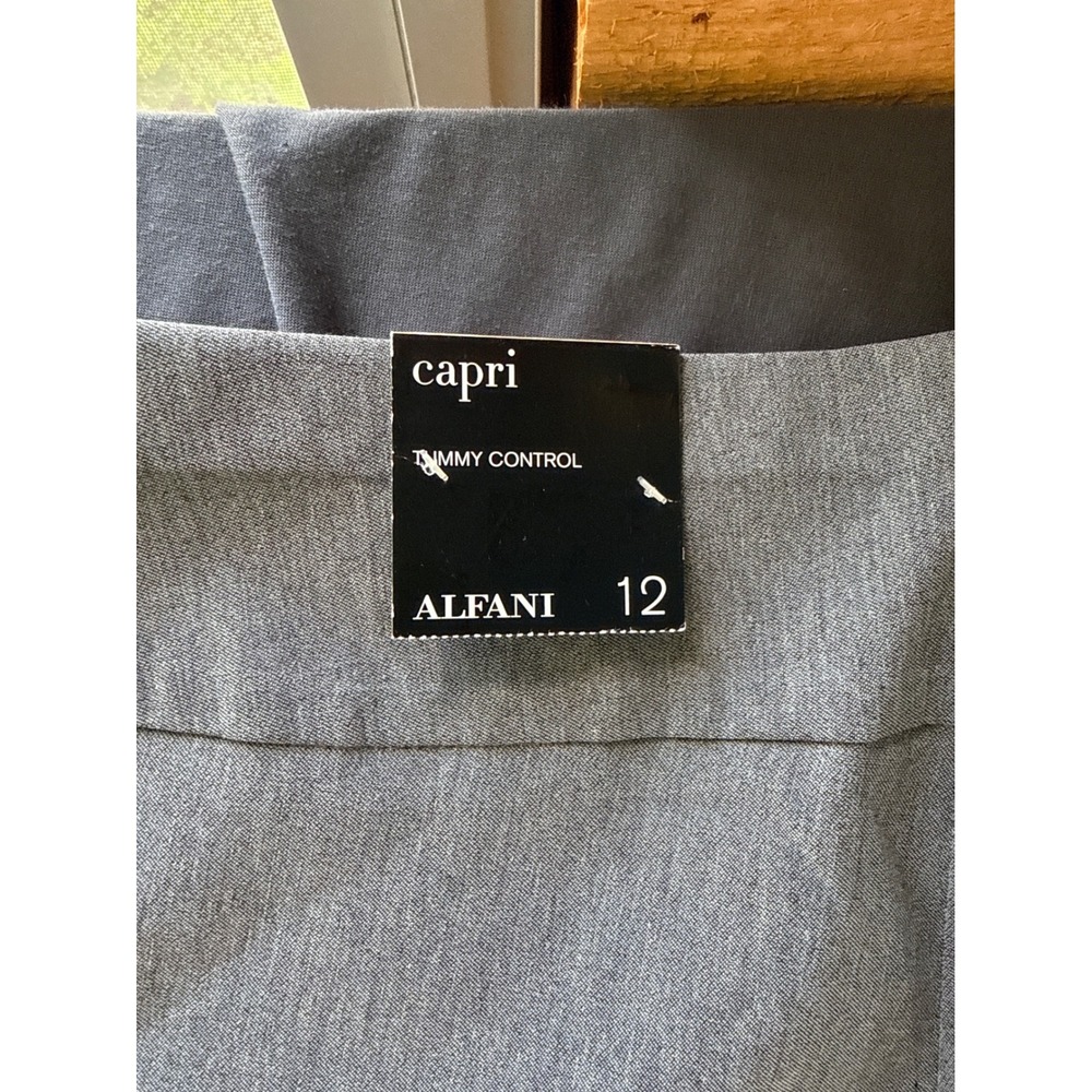 Alfani Women Tummy Control Capri Pants Light Grey Heather Size 12 100035306MS - Picture 5 of 6